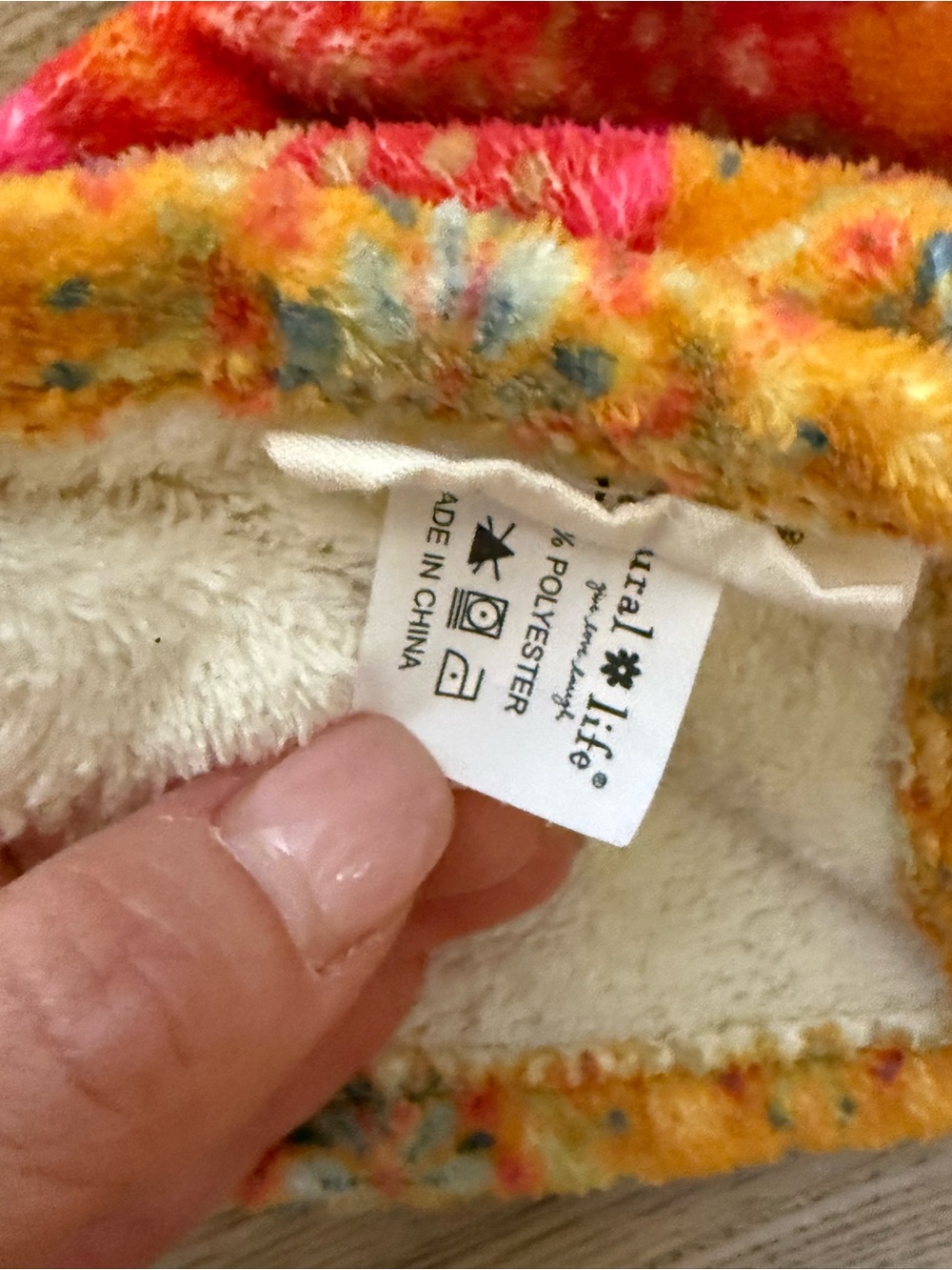 Natural Life Floral Bright Pink, Yellow & Orange Microfiber Hair Towel Wrap - Picture 6 of 10